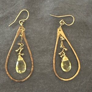 Elegant Gold Teardrop Earrings